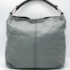 Lucky Brand Leather Whipstitch Hobo Bag